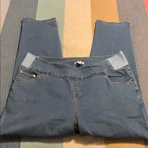 NWOT Woman Within Light Wash Jeans